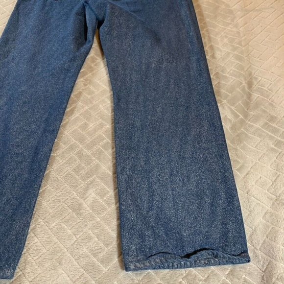 BDG Womens 27 Denim Jeans Blue Relaxed Straight Glitter High Rise Button Fly - Picture 13 of 13